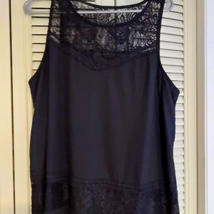 Torrid size 0 black sleeveless flowy top